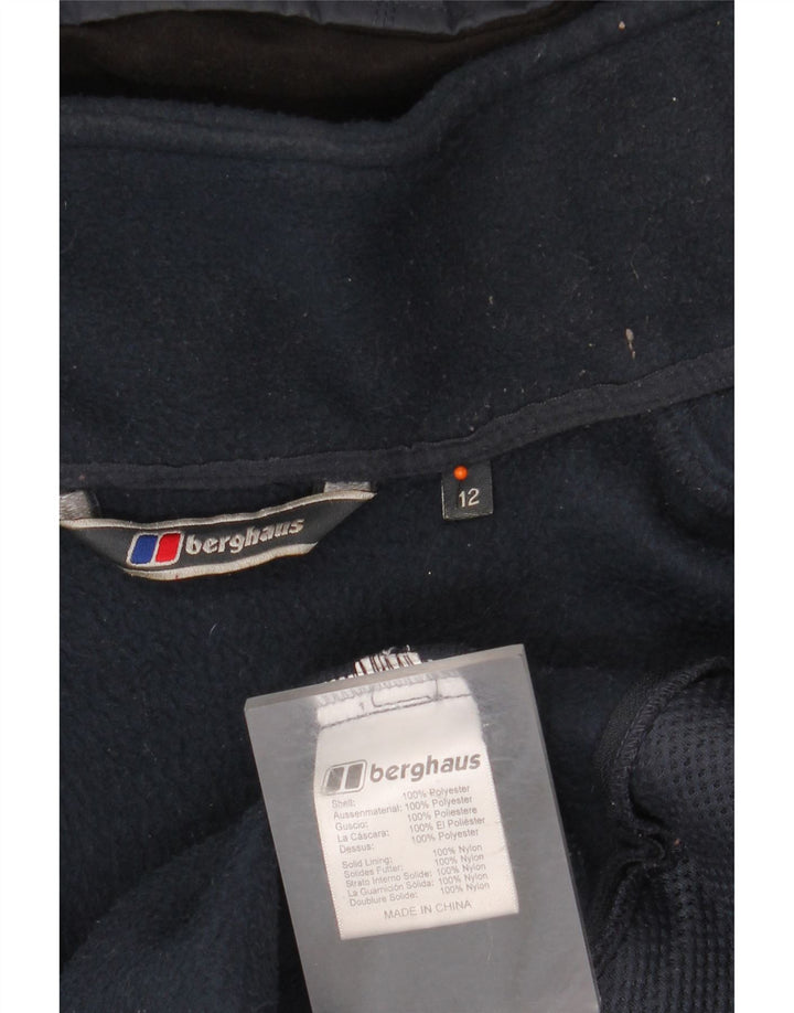 BERGHAUS Damen Übergroße Windjacke mit Kapuze, UK 12, Mittelmarineblau