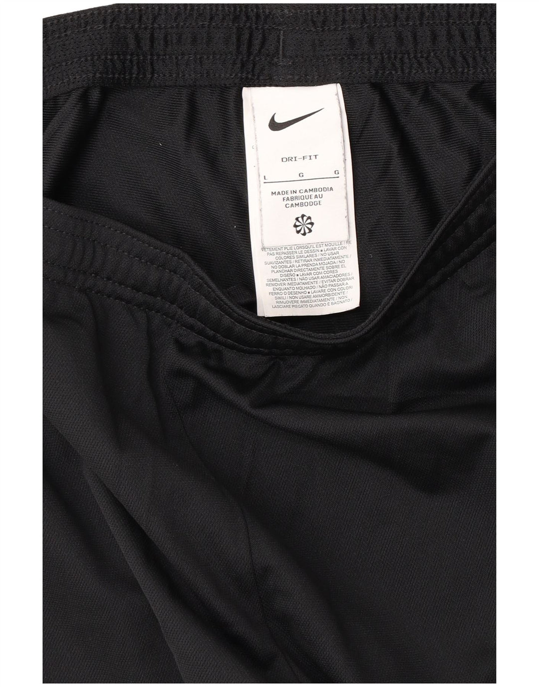 NIKE Damen Dri Fit Trainingshose UK 14 Large Schwarz Polyester
