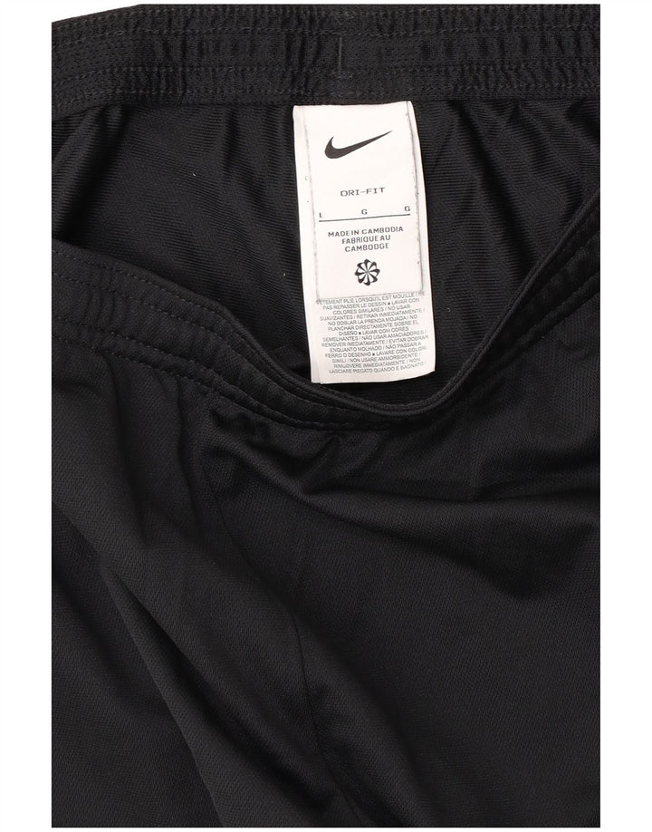 NIKE Damen Dri Fit Trainingshose UK 14 Large Schwarz Polyester