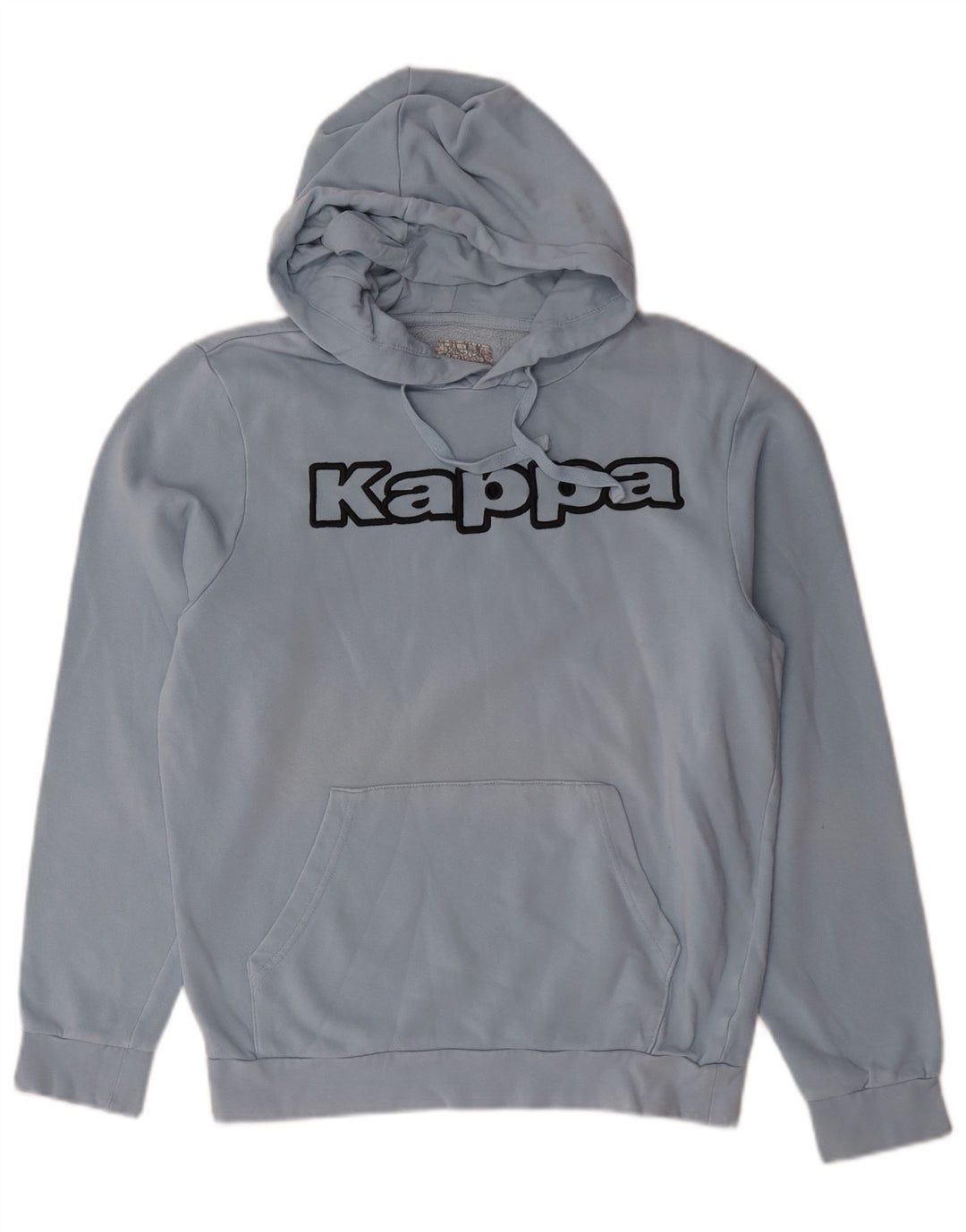 Kappa Herren Graphic Hoodie Pullover mittelblaue Baumwolle
