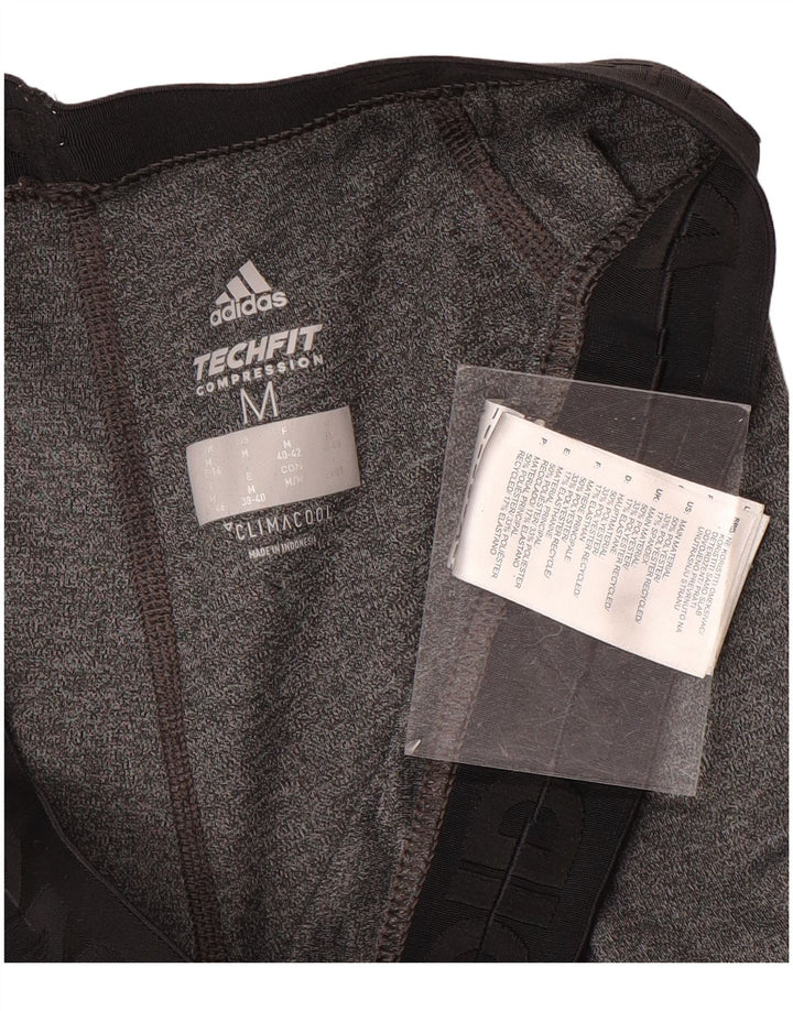 Adidas Damen Climacool Capri Leggings UK 12/14 Mittelgrau Farbblock