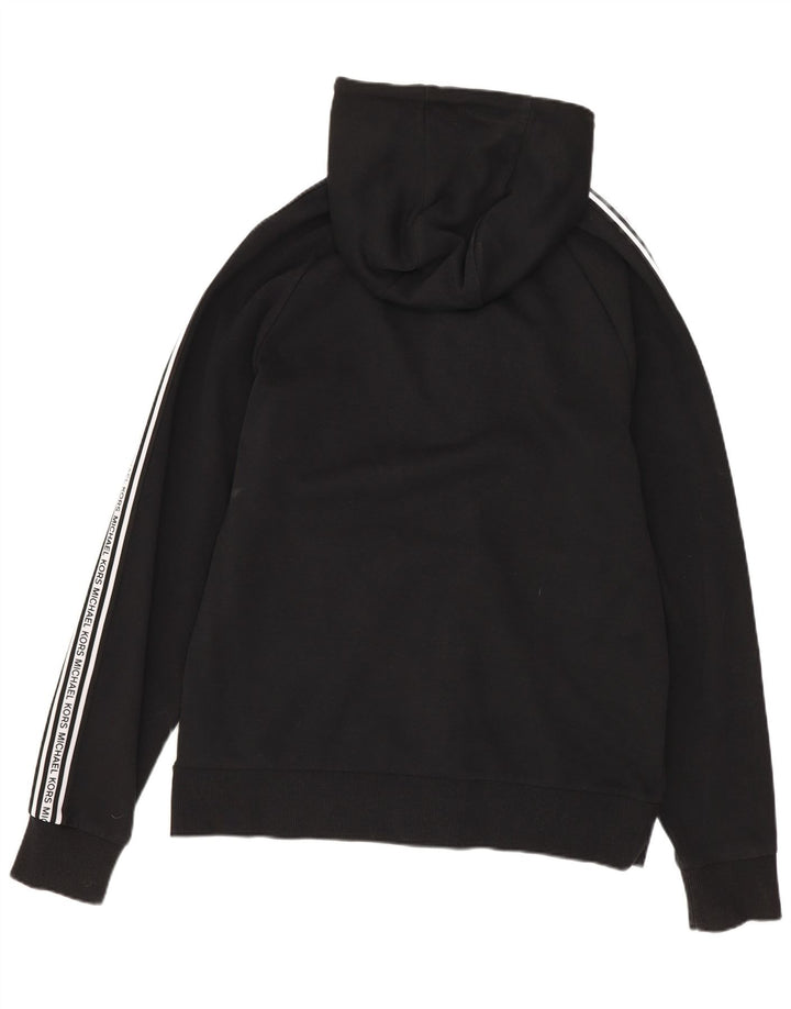 MICHAEL KORS Herren-Kapuzenpullover mit grafischem Reißverschluss, klein, Schwarz, Farbblock