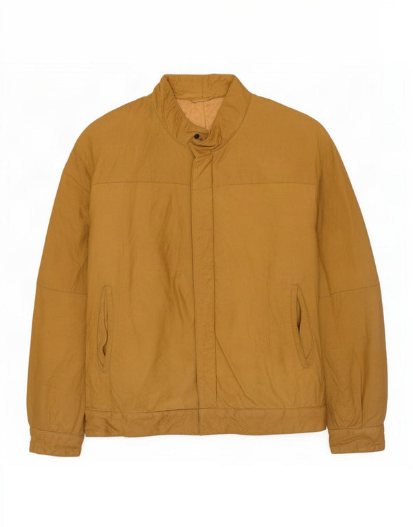 Vintage Herren Lederjacke IT 48 Medium Beige