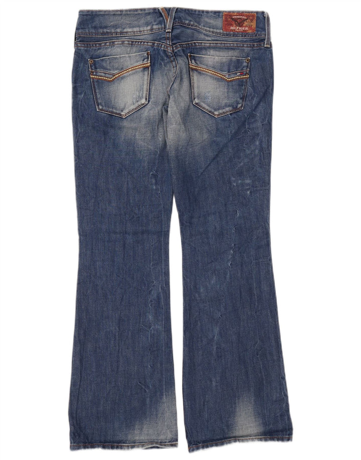 Tommy Hilfiger Damen Bootcut Jeans W30 L32 Blaue Baumwolle