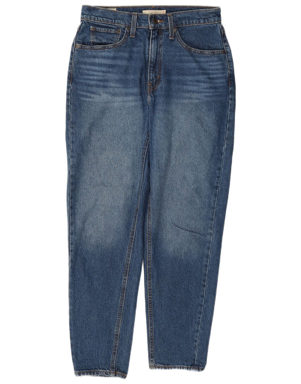 Levi's Damen Mom High Waist Tapered Jeans W29 L30 Blau Baumwolle 80er Jahre