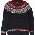 Gap Rollkragenpullover für Herren, Größe S, Marineblau, Fair-Isle-Baumwolle