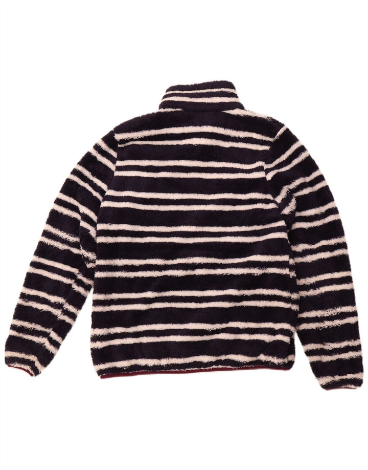 MOUNTAIN WAREHOUSE Damen Fleecepullover UK 14 Large Marineblau gestreift