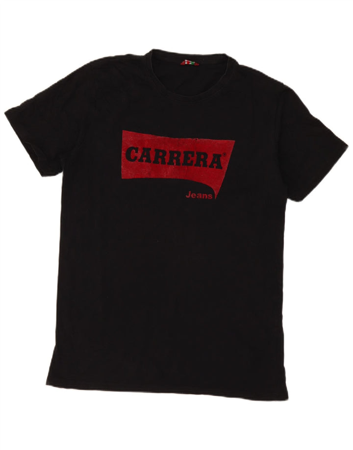 Carrera Herren T-Shirt mit Grafik, Größe L, Schwarz