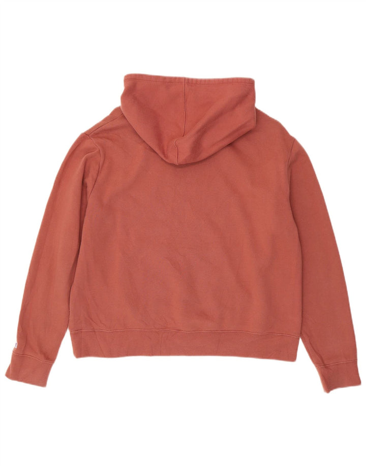 CHAMPION Damen-Übergroßer Kapuzenpullover, UK 14, mittlere kastanienbraune Baumwolle