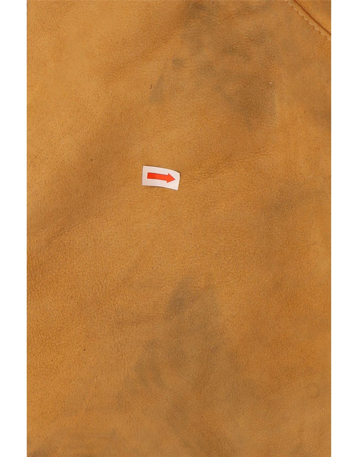 Vintage Damen Übergroße Lammfelljacke IT 42 Mittelbraunes Lammfell