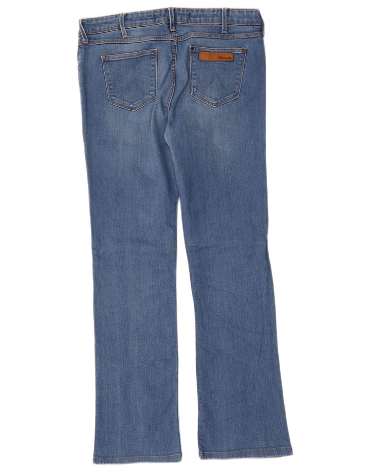 Wrangler Damen Catrin Bootcut Jeans W31 L30 Blaue Baumwolle