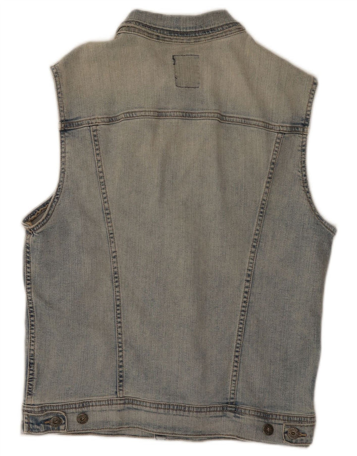 Rifle Herren-Jeansweste, UK 38, mittelblaue Baumwolle