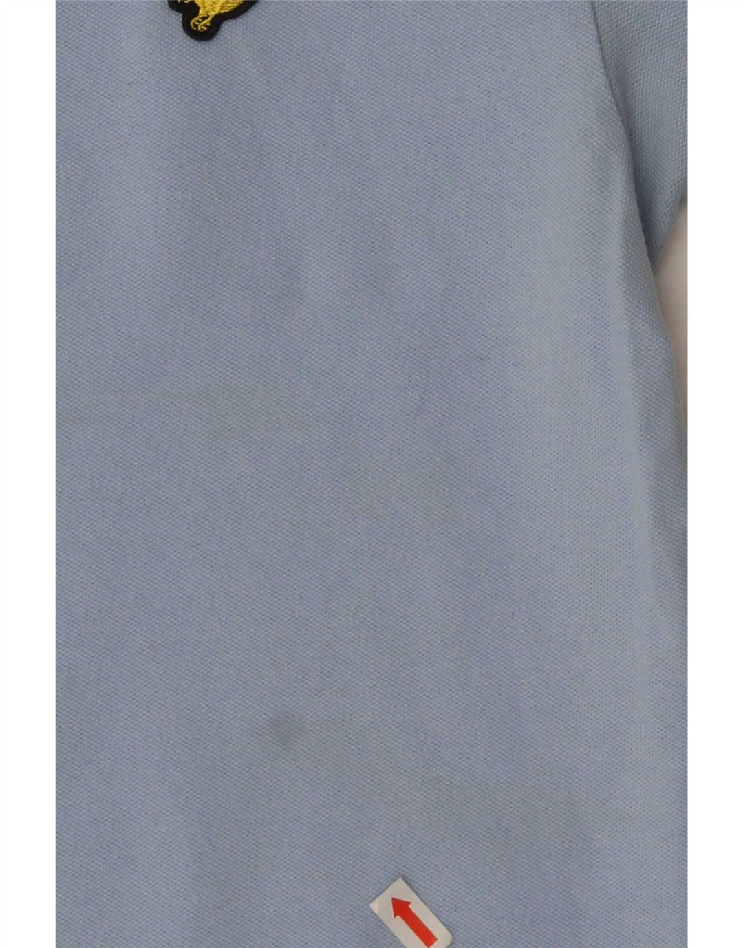 Lyle & Scott Herren-Poloshirt aus mittelblauer Baumwolle
