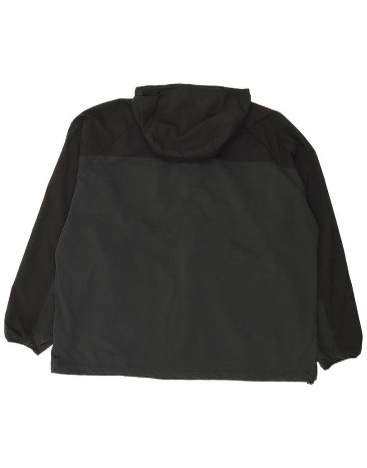 Columbia Herren-Trainingsanzug mit Kapuze, Top-Jacke, 2XL, schwarzes Farbblock-Polyester