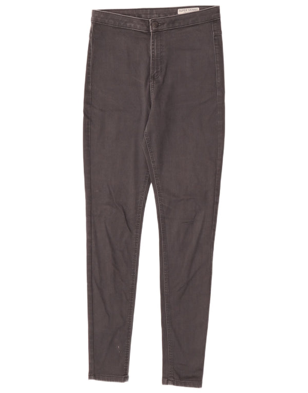Marks & Spencer Damen-Röhrenjeans mit hoher Taille, UK 12, Mittel W30 L30, Grau