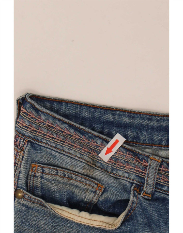 Fat Face Damen-Jeansshorts, UK 10, Größe S, W30, Blau, Baumwolle