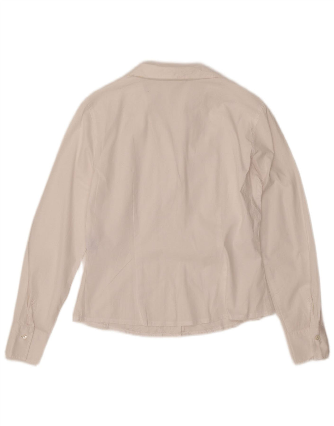 NARACAMICIE Damen Smokinghemd UK 12 Mittelweiße Baumwolle