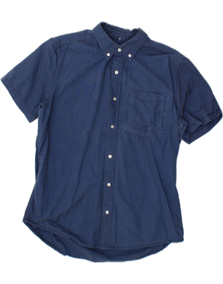 HURLEY Mens Short Sleeve Shirt Medium Blue Cotton Vintage Hurley and Second-Hand Hurley from Messina Hembry 