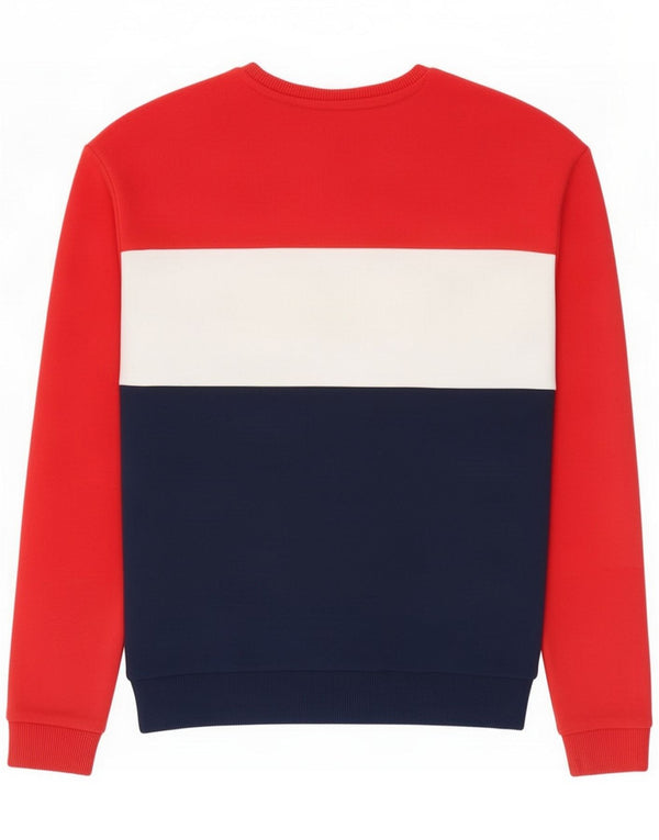 Fila Damen Grafik-Sweatshirt-Pullover UK 10 Small Mehrfarbiger Farbblock