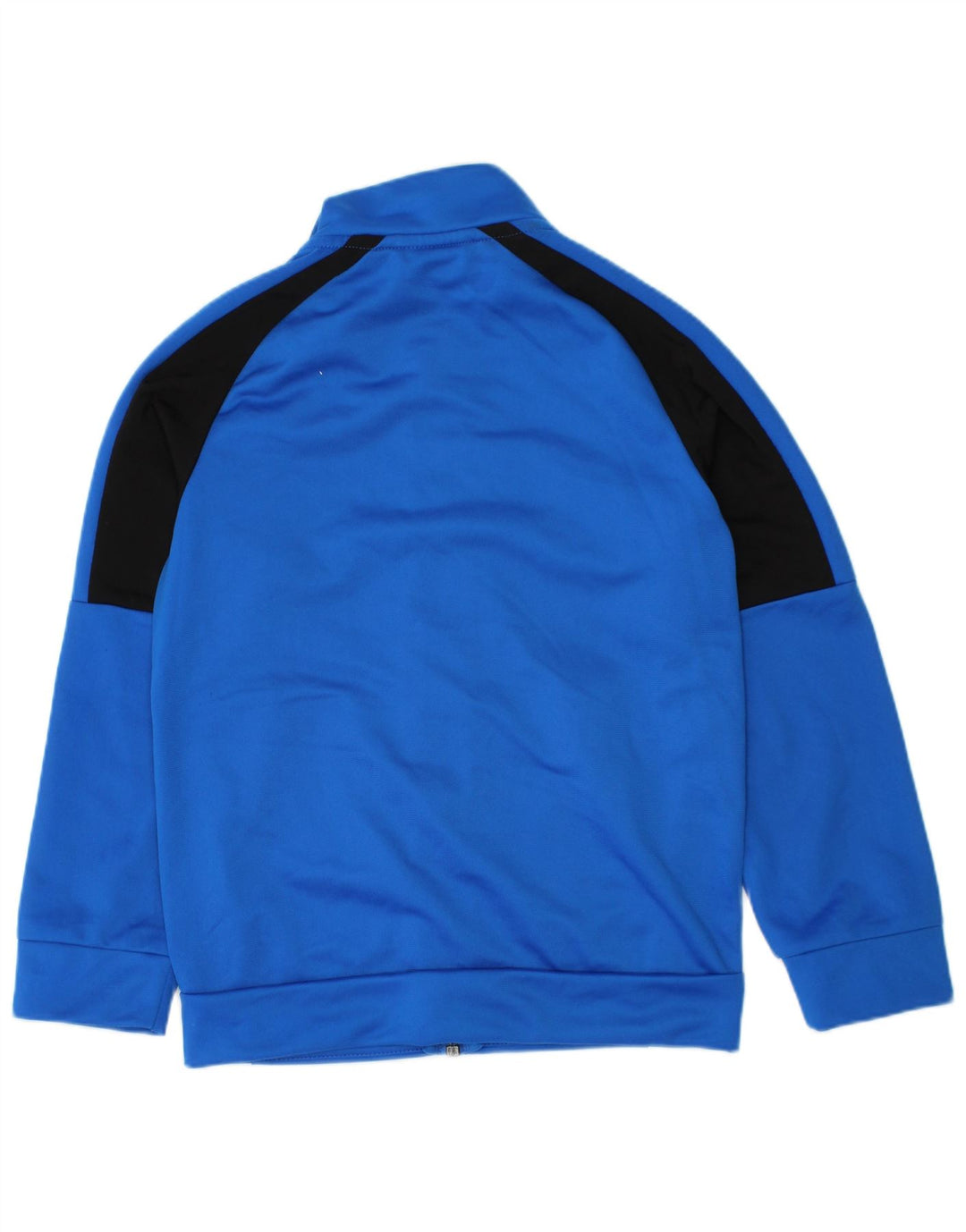 Puma Jungen Grafik-Trainingsanzug-Top-Jacke, 5–6 Jahre, blaues Farbblockdesign