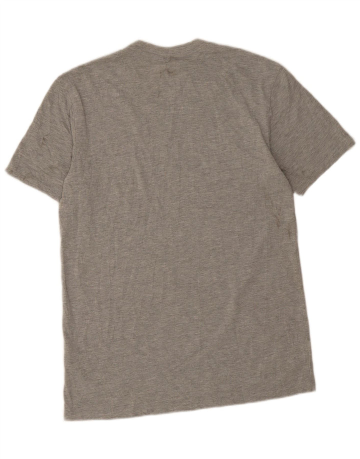 Adidas Herren Grafik-T-Shirt-Oberteil Mittelgrau meliertes Polyester