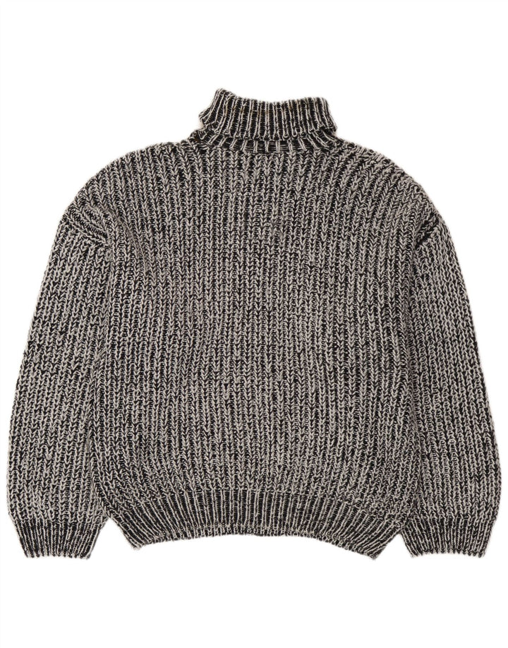 Vintage Herren Rollkragenpullover Pullover XL Grau