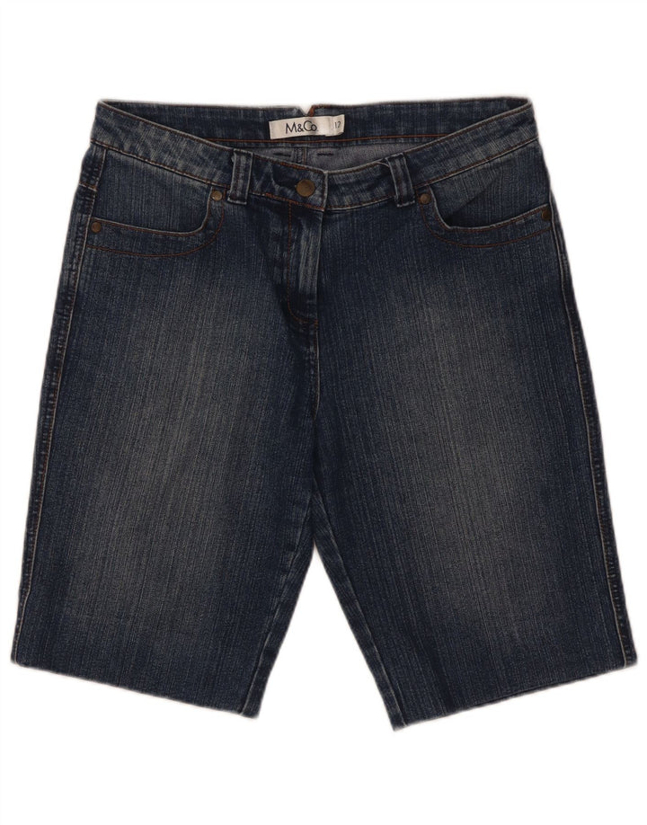 M&Co Damen Jeansshorts UK 12 Medium W32 Blaue Baumwolle