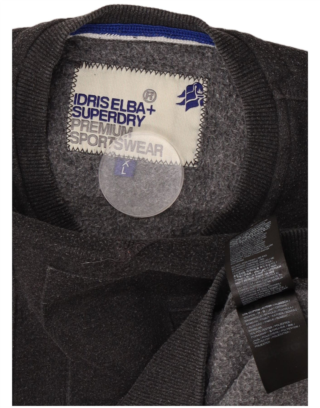 Superdry Herren Grafik-Sweatshirt-Pullover, große graue Baumwolle