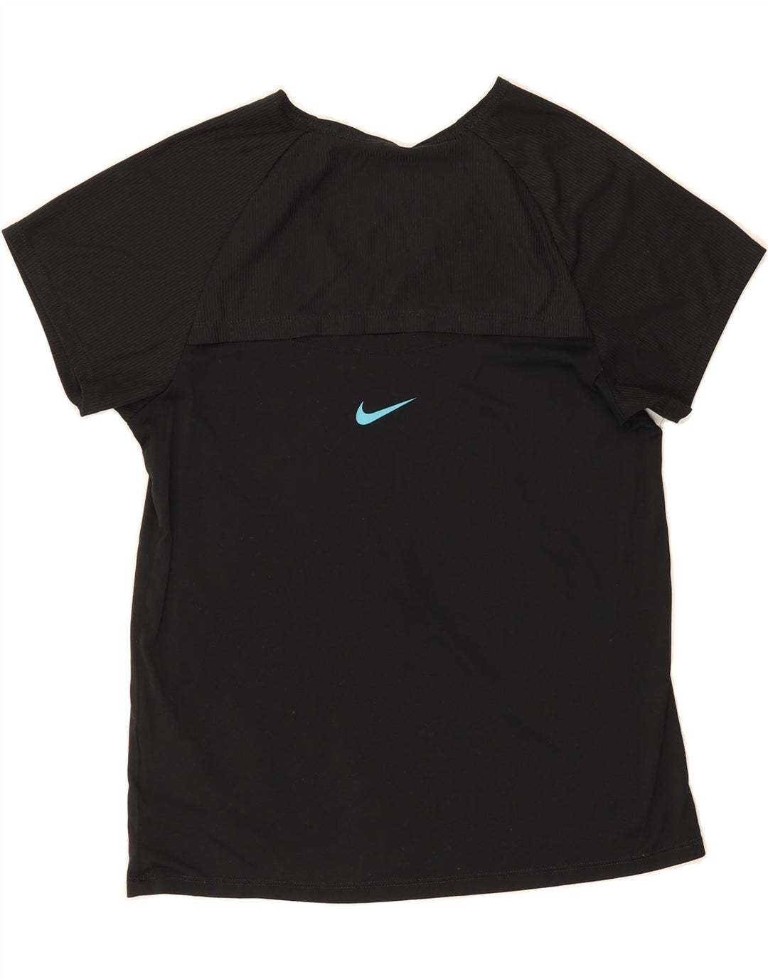 NIKE Womens Dri Fit Graphic T-Shirt Top UK 10 Small Black Polyester Vintage Nike and Second-Hand Nike from Messina Hembry 