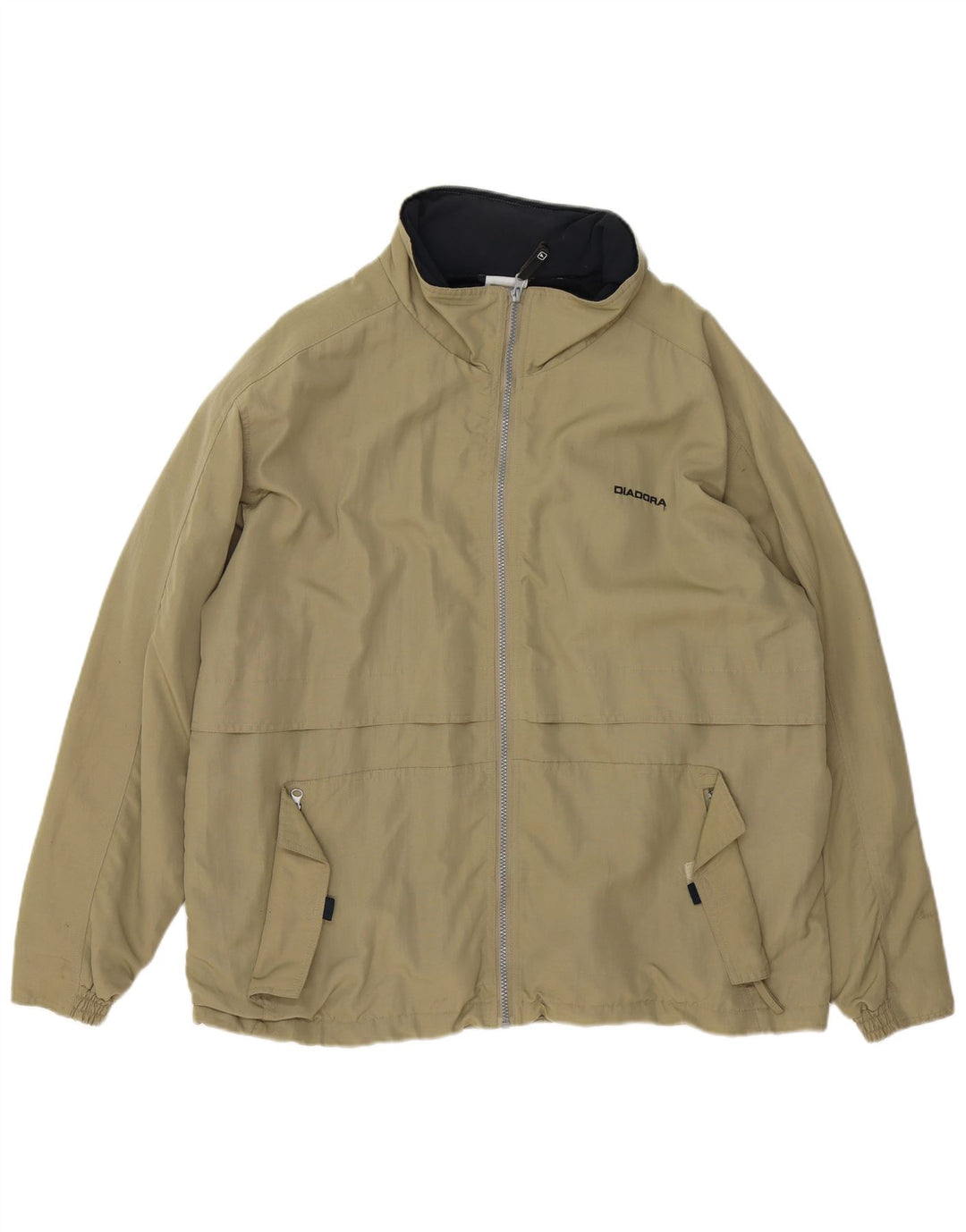 DIADORA Herren Loose Fit Regenjacke UK 38 Medium Khaki Polyamid