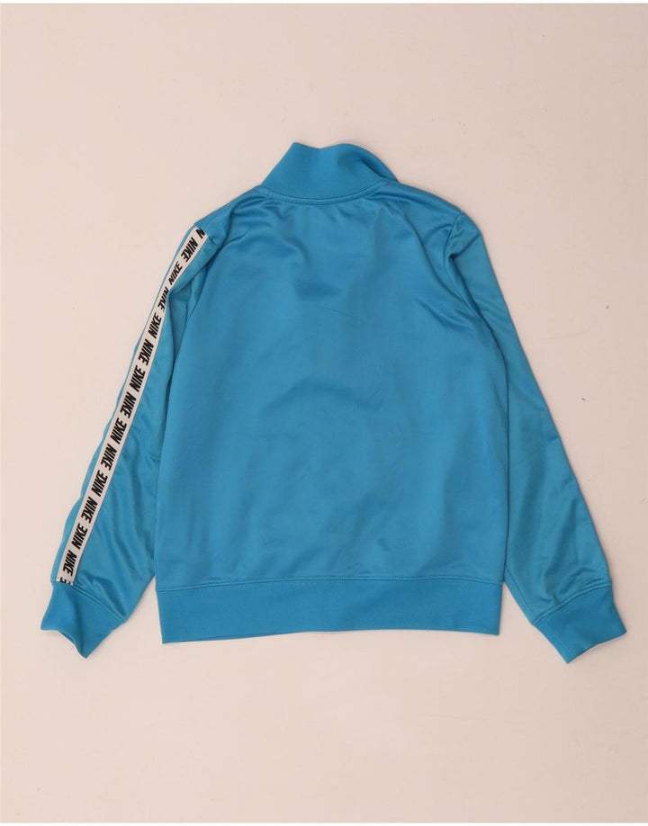 Nike Jungen-Trainingsanzugoberteil mit Grafik, 6–7 Jahre, Größe L, Blau, Farbblock