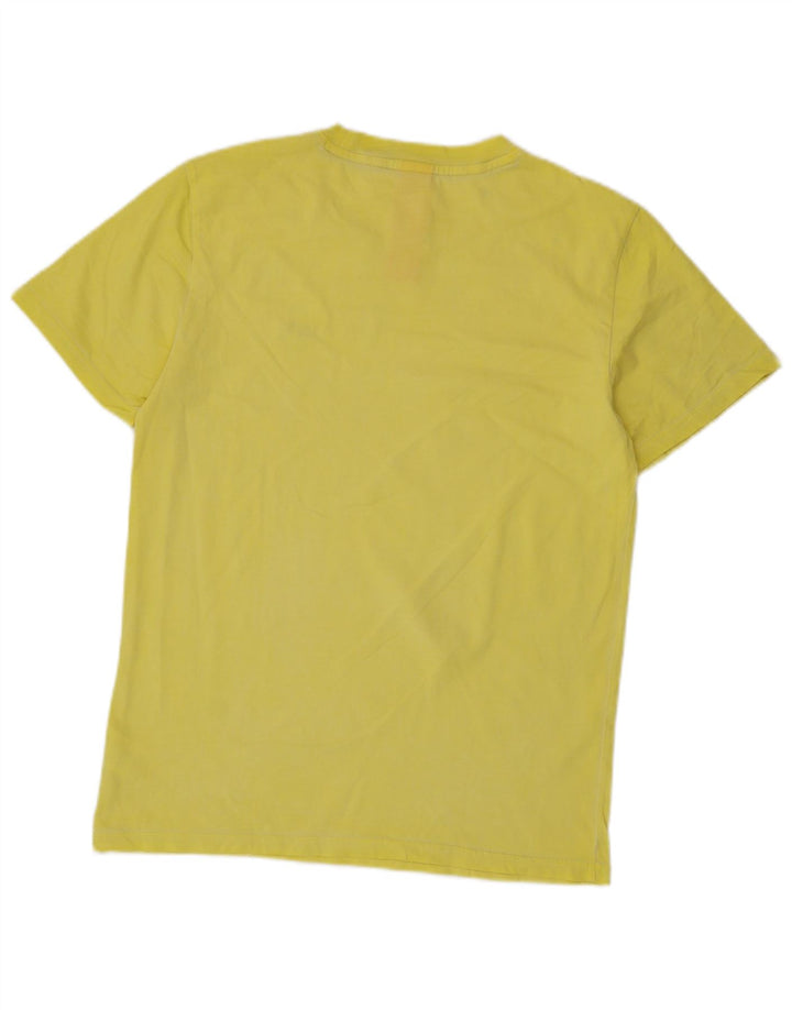 Sun68 Herren T-Shirt Top mittelgelbe Baumwolle