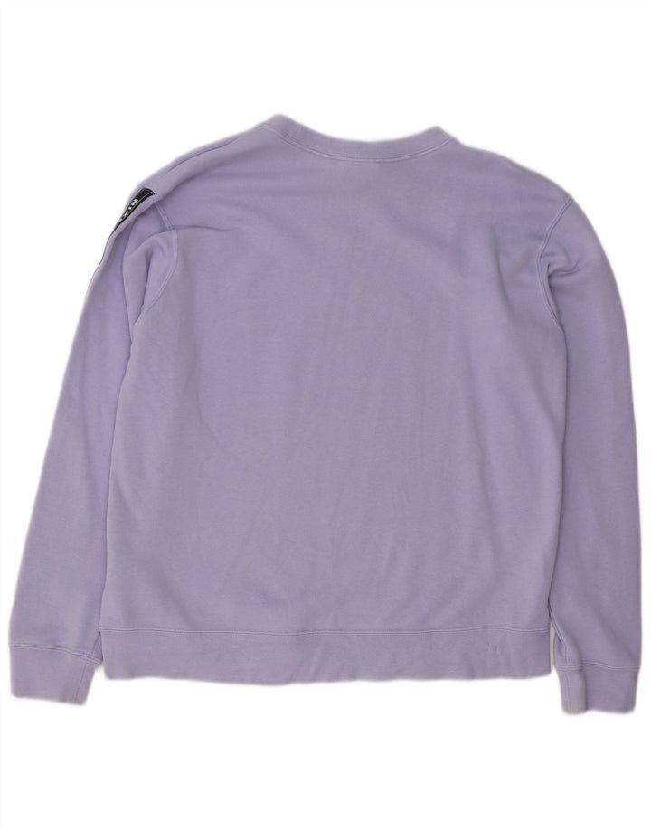 Nike Damen Grafik-Sweatshirt-Pullover, UK 14, mittelviolette Baumwolle