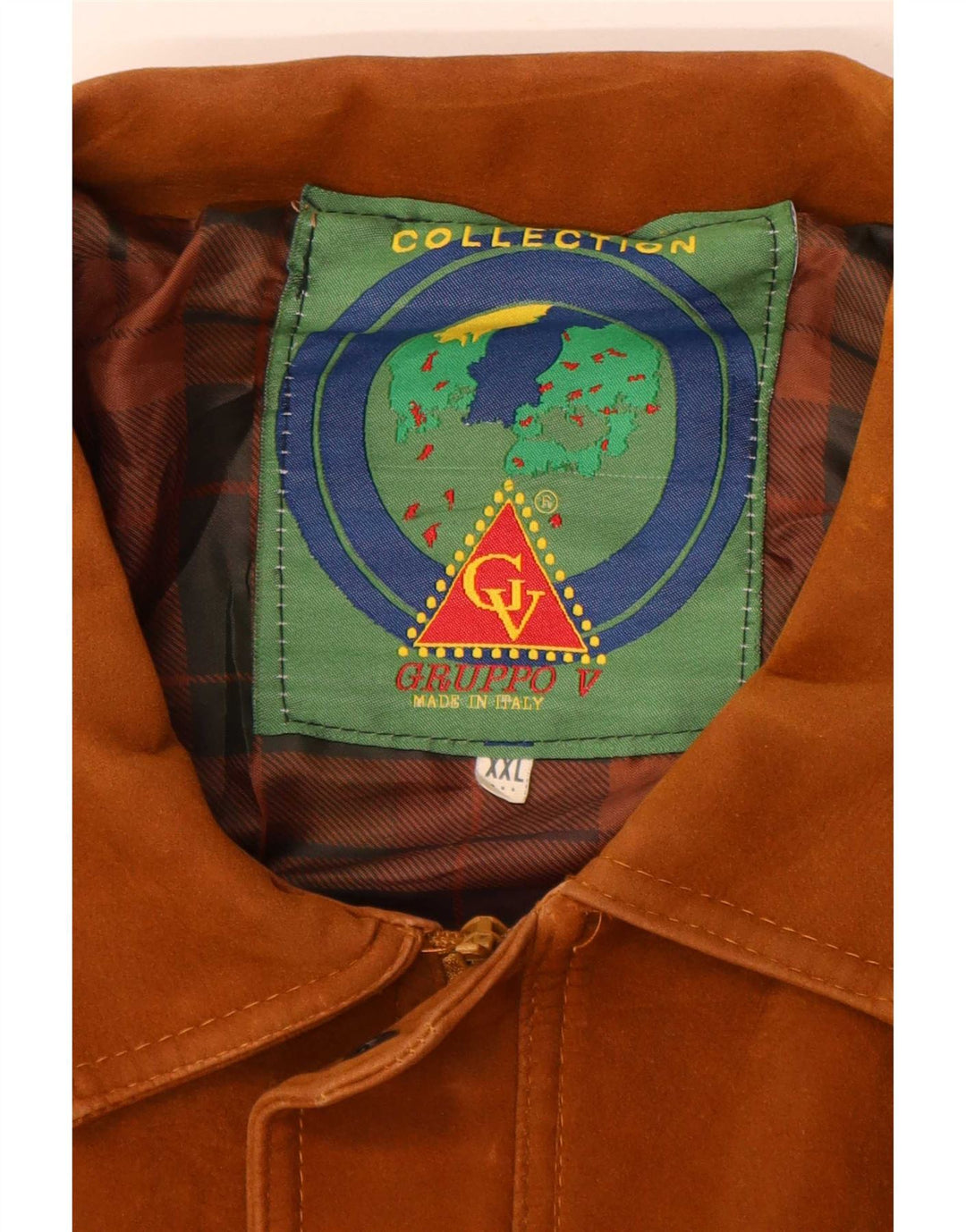 Gruppo V Herren Wildleder Bomberjacke UK 44 2XL Braun