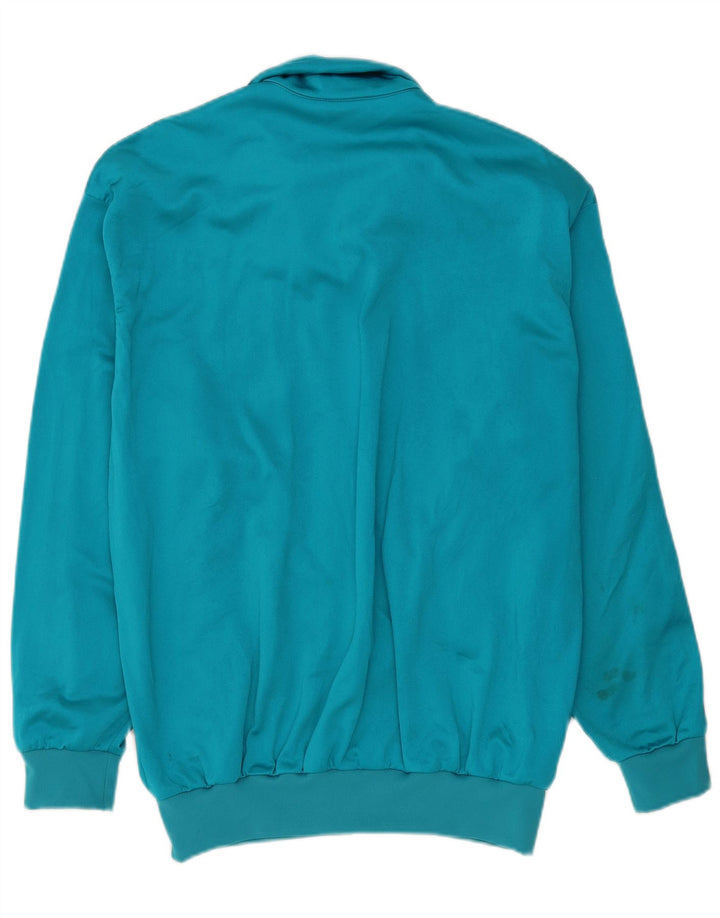 Asics Herren Grafik-Trainingsanzug-Top-Jacke, groß, blau, Polyamid, Sport