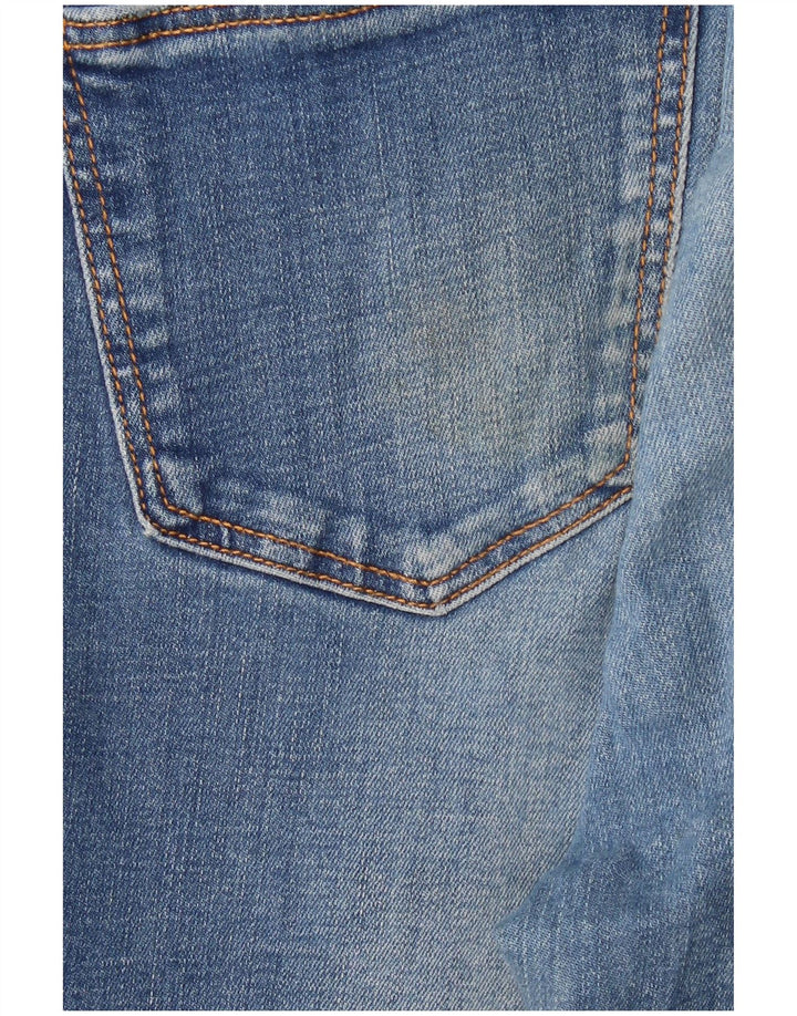 ZARA Damen Distressed Slim Jeans EU 38 Small W28 L28 Blau
