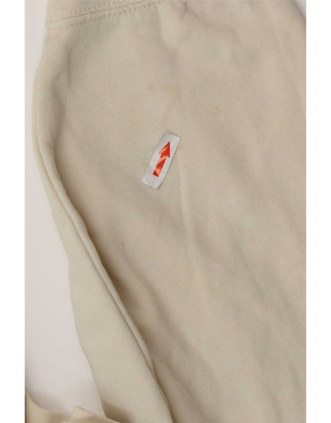 Nike Womens Crop Oversized Sweatshirt Pullover UK 14 Medium Off White Baumwolle