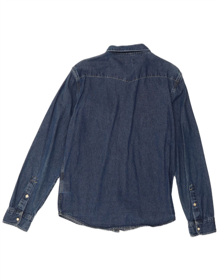 Lee Herren-Jeanshemd, groß, aus blauer Baumwolle