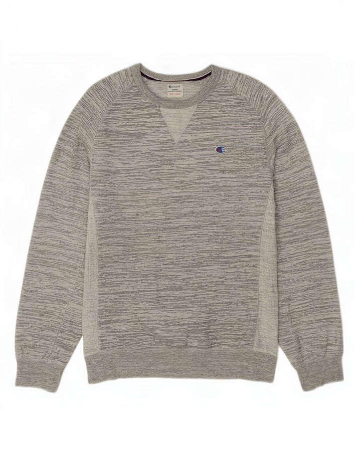 Champion Herren-Sweatshirt, groß, grau meliert, Baumwolle
