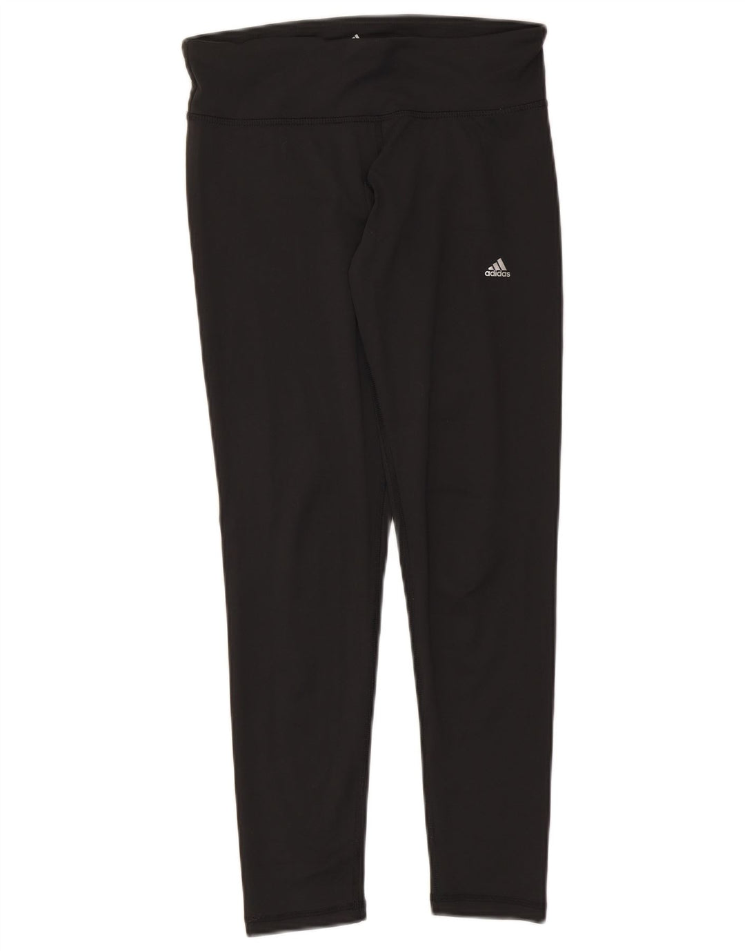 Adidas Damen Climalite Leggings UK 12/14 Medium Schwarz Polyester