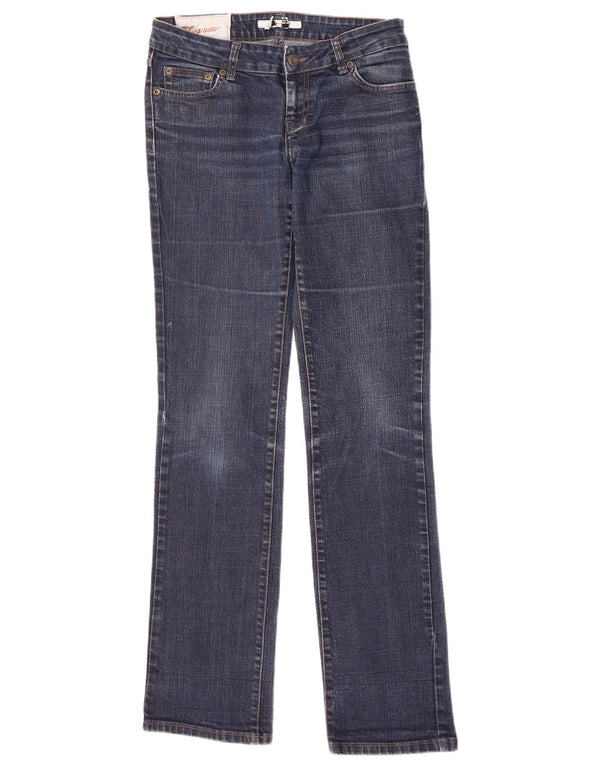 Zara Damen Straight Jeans EU 38 Small W28 L34 Blaue Baumwolle