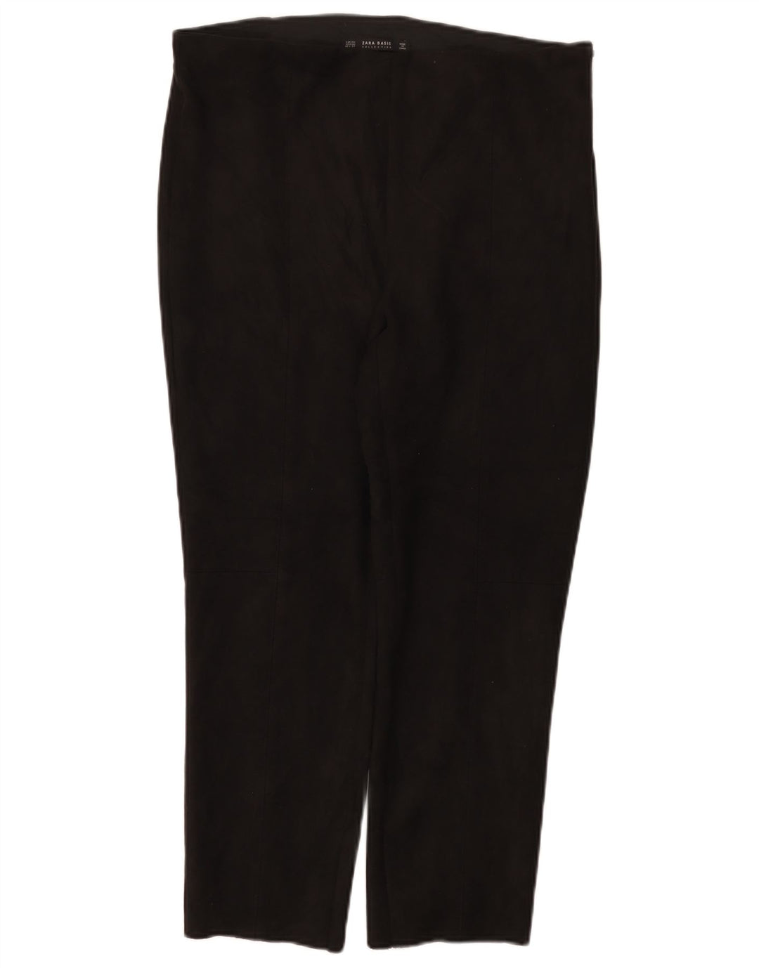 Schmale, kurze Hose von Zara für Damen, Größe 2XL, W34, L26, Schwarz, Polyester