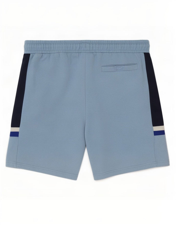 Ellesse Herren-Sportshorts aus mittelblauer Colourblock-Baumwolle