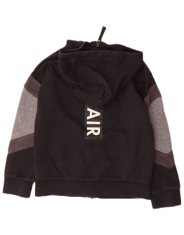 NIKE Air Graphic Zip Hoodie für Jungen, 8–9 Jahre, Größe S, Schwarz, Farbblock