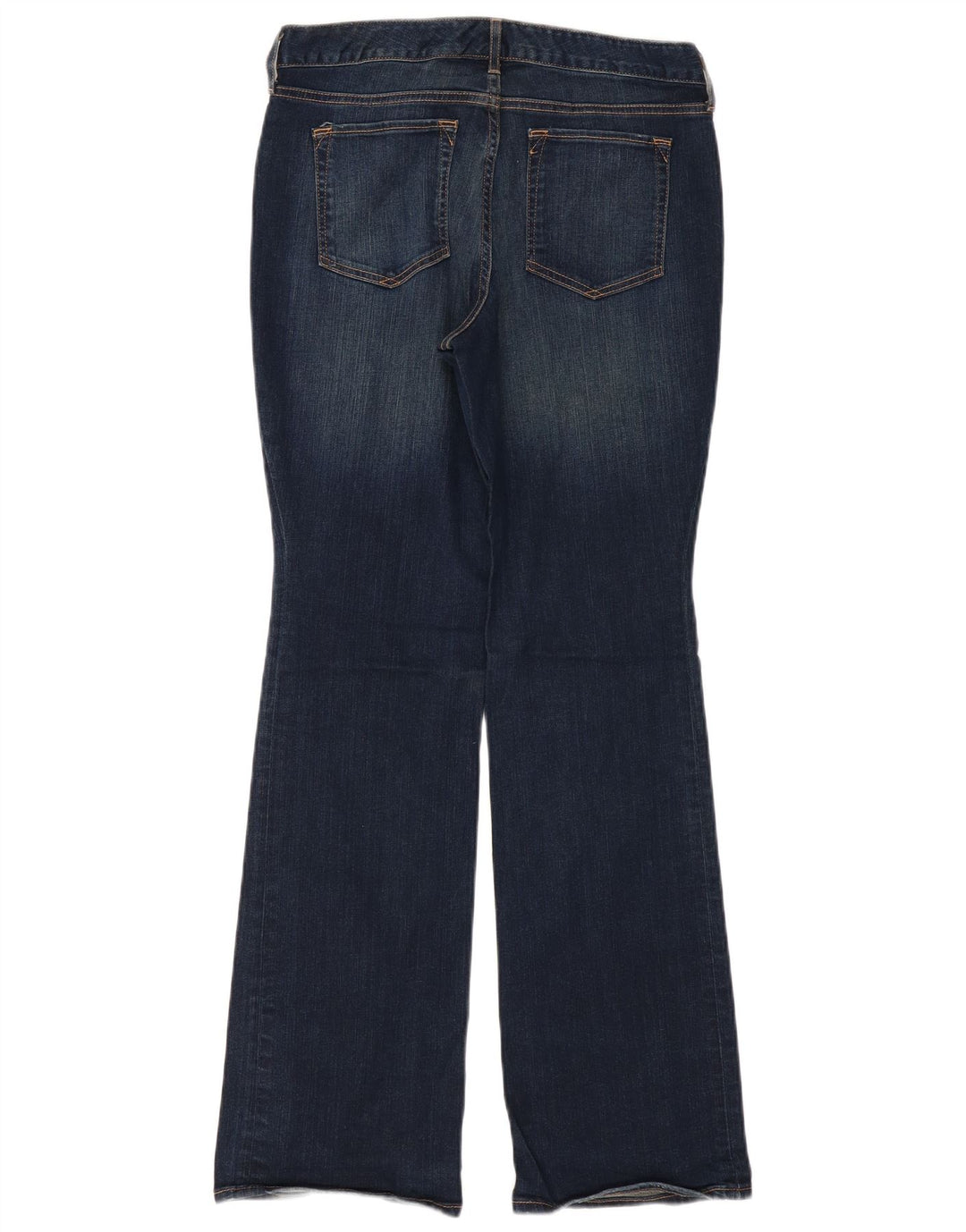 EDDIE BAUER Damen Curvy Bootcut Jeans US 8 Medium W34 L32 Marineblau