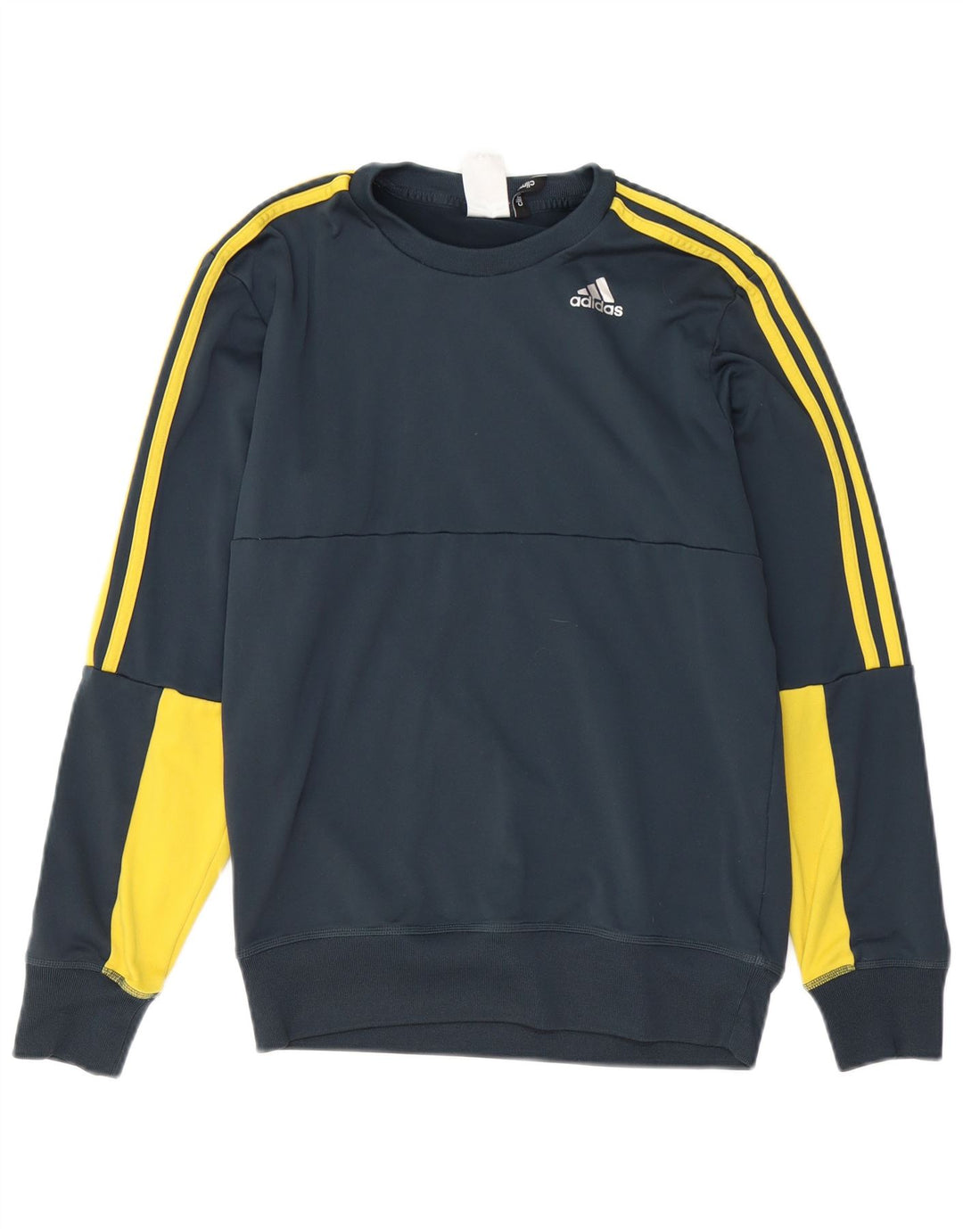 ADIDAS Herren Climalite Sweatshirt Pullover Small Grün Colourblock Polyester