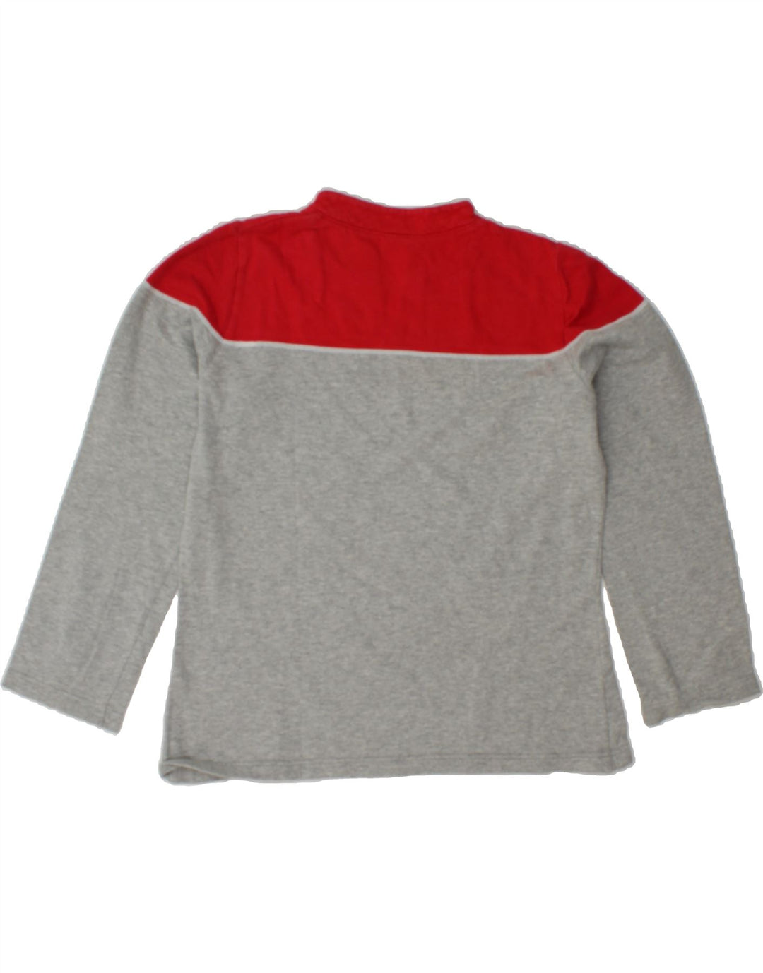 FILA Womens Top Long Sleeve UK 14 Large Grey Colourblock Cotton Vintage Fila and Second-Hand Fila from Messina Hembry 