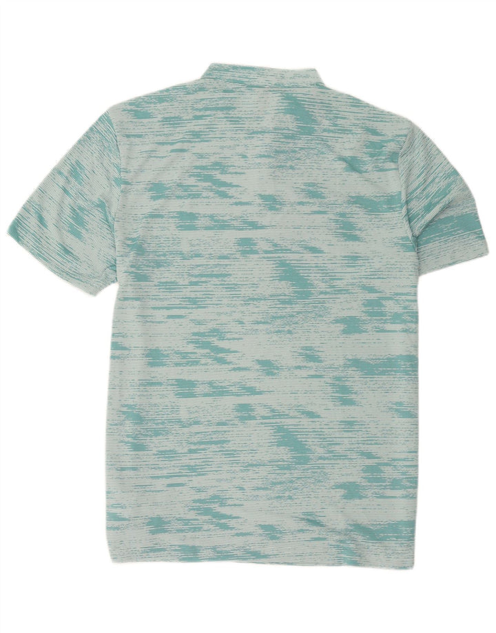Adidas Herren-Poloshirt, groß, grün gestreift, Polyester