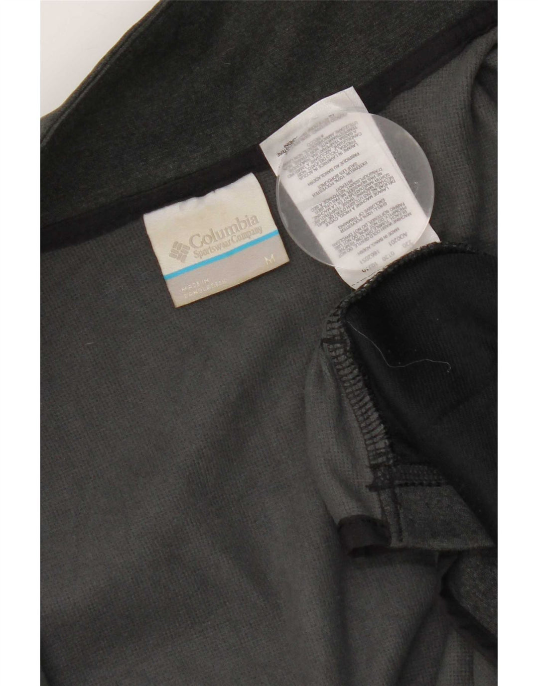 Columbia Herren-Trainingsanzugoberjacke aus mittelgrauem Polyester