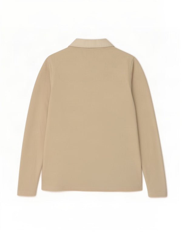 Tommy Hilfiger Rugby-Poloshirt mit Grafik für Damen, UK 14, Größe L, Beige